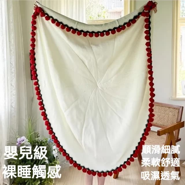【Home of flowers】網紅花束毯子-直徑110cm/68朵(居家毛毯 玫瑰毛毯 情人節禮物 交換禮物)