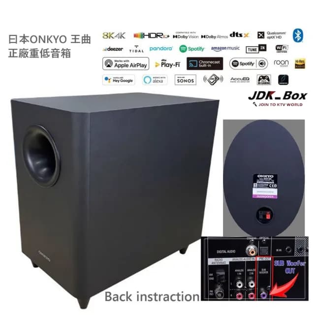 【JDK 歌大師】KTH100 ONKYO 曰本重低音專業PRO級KTV音響(麥克風音箱 藍芽麥克風 家庭KTV 卡拉OK)