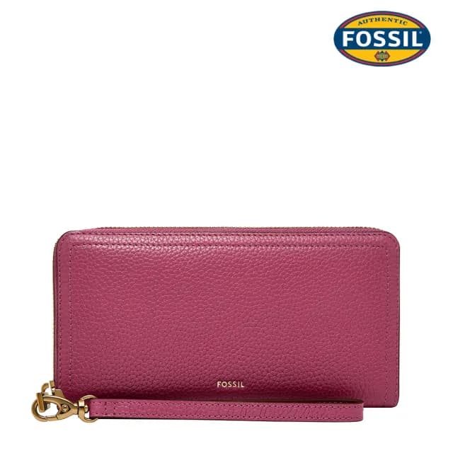 【FOSSIL 官方旗艦館】Logan 多層真皮拉鍊RFID防盜長夾 出國必備  限定(多色任選)