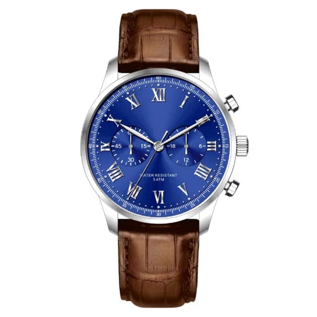 【KT DADA】雙11 商務手錶 牛皮腕錶 飾品 指針手錶 生日禮物 手錶 腕錶 圓形手錶 石英錶 防水手錶 男生手錶