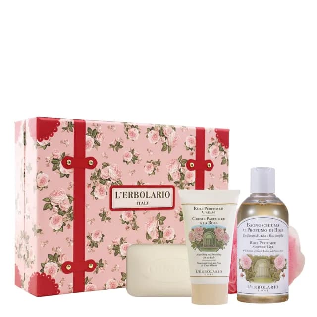 【L’ERBOLARIO 蕾莉歐】玫瑰幸福旅行箱禮盒(送禮首選、香氛禮盒、交換禮物、聖誕節)