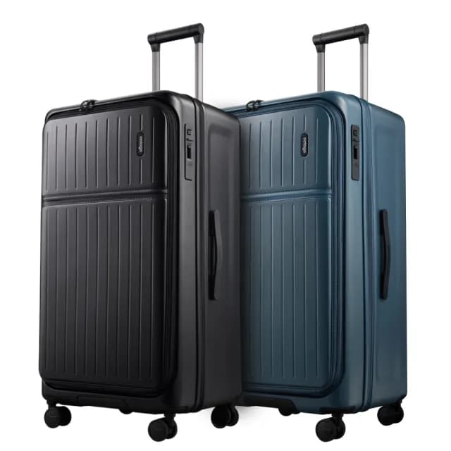 【cctogo】立可開煞車旅箱(30+30吋行李箱、旅行箱、拉鍊箱、剎車、充電、PC、91開)