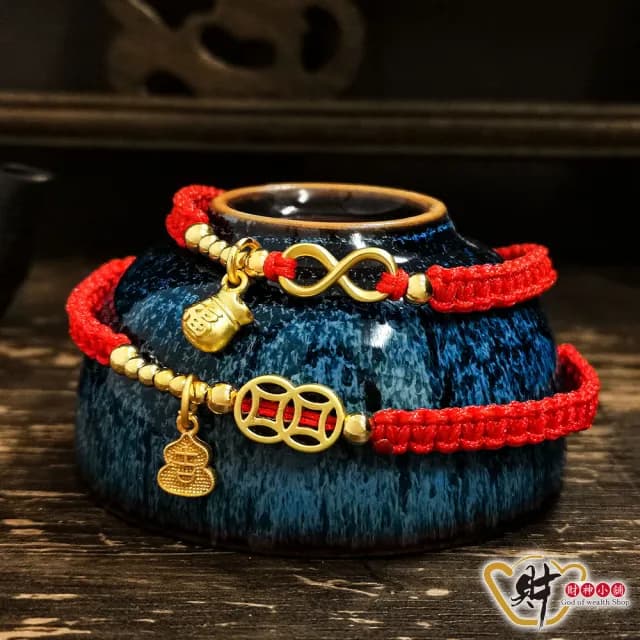 【財神小舖】幸運滿分編織手鍊(兩款任選 已開光 開運手鍊)