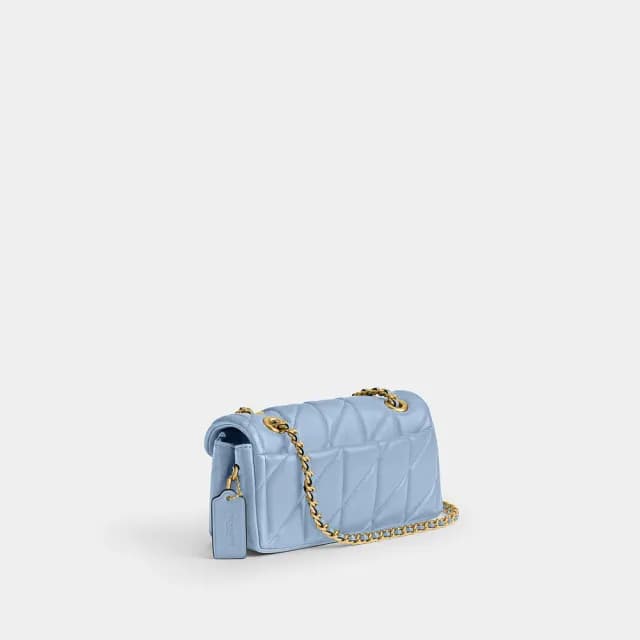 【COACH】蔻馳官方直營 TABBY 20 絎縫單肩手袋-B4/藍鈴花色(CP149)