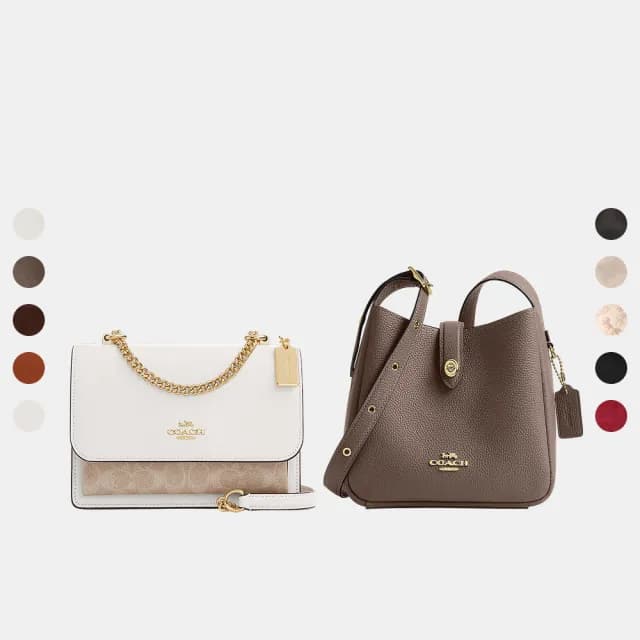 【COACH】蔻馳官方直營 KLARE/HADLEY 迷你斜背手袋 半月包 斜背包 側背包 斜挎包-多款任選(CAL60/CV978)