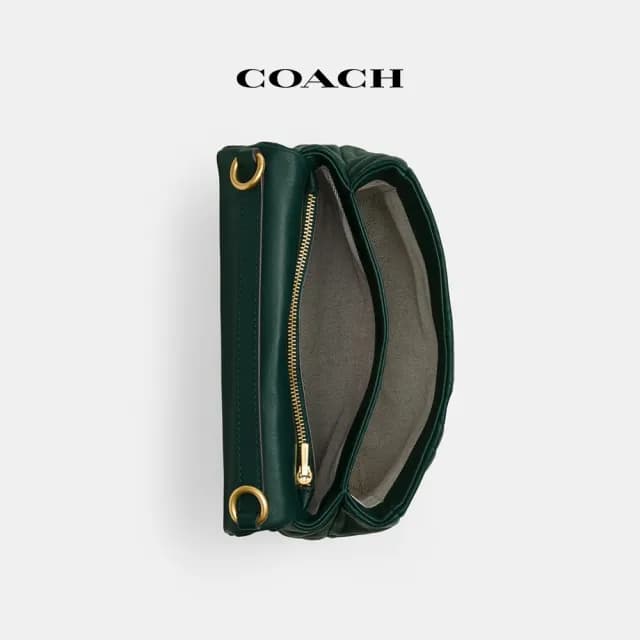 【COACH】蔻馳官方直營 TABBY TIMES SQUARE絎縫單肩手袋 單肩包 斜背包 側背包 斜挎包-2色任選(CW629)