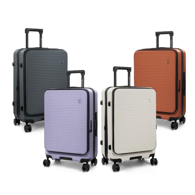 【American Explorer】24+28吋 前開箱 可擴充 TSA海關鎖 上掀式 CF62 行李箱