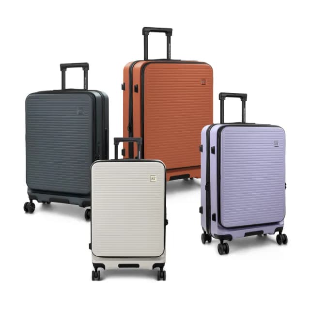 【American Explorer 美國探險家】快倉 速達 24吋 前開式 靜音煞車輪 上掀式 行李箱 TSA海關鎖 CF62 旅行箱