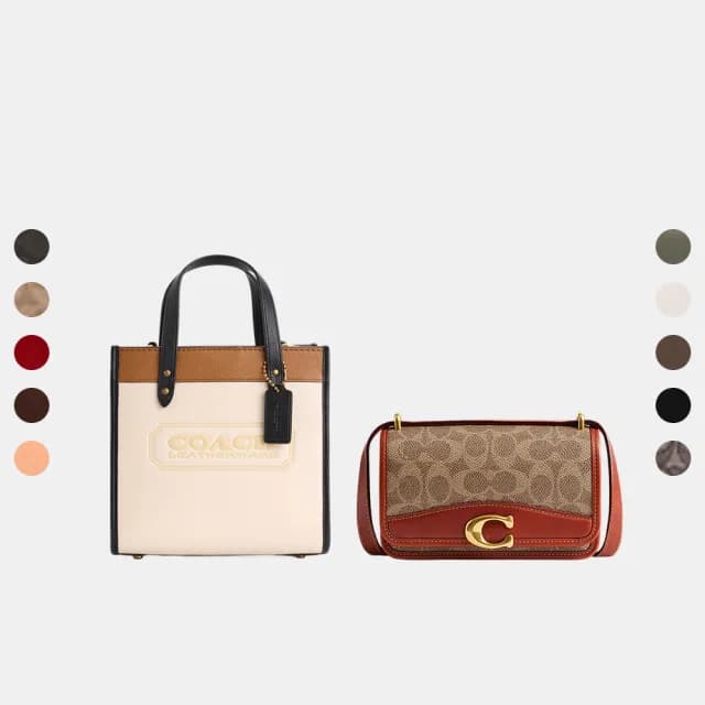 【COACH】蔻馳官方直營 ANDREA/KLARE/SMITH/FIELD 單肩手袋 斜背包 托特包 水桶包-多款任選(CT757/CW206)