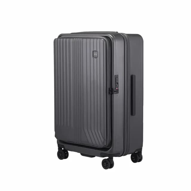 【AOU 微笑旅行】旅行逸遠第二代系列27吋 前開式旅行箱 可擴充行李箱 防爆拉鍊(前開上掀式可擴充行李箱)