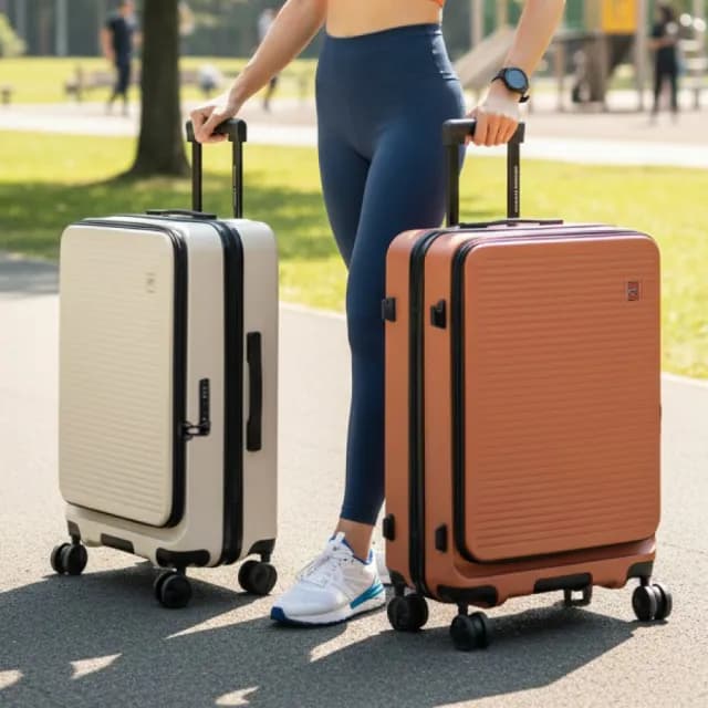 【American Explorer 美國探險家】快倉 速達 28吋 上掀式 PC材質 前開式 雙層拉鏈 霧面 行李箱 CF62 旅行箱