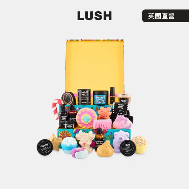 【LUSH 嵐舒】聖誕月曆禮盒 沐浴泡澡禮盒(倒數月曆/聖誕禮盒/交換禮物/果香/花香/甜香/清新)