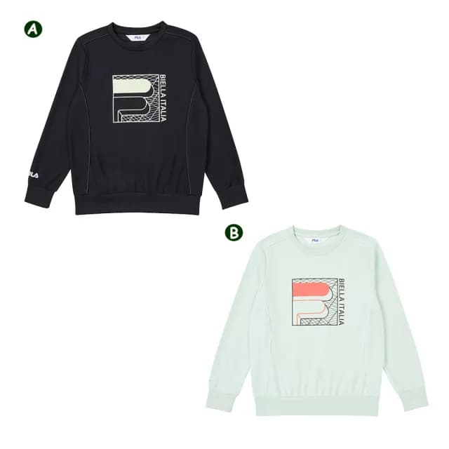 【FILA官方直營】KIDS 童裝 男童/女童 童長袖圓領上衣(任選)