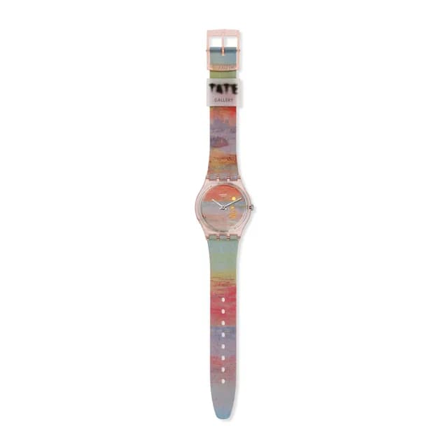 【SWATCH】TURNER‵S SCARLET SUNSET 透納/紅色日落/泰德美術館聯名 SO28Z700(34mm)