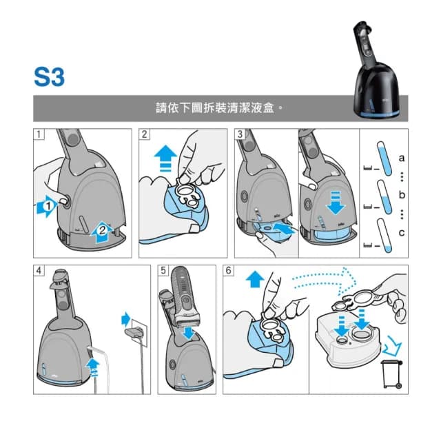 【德國百靈BRAUN】電動刮鬍刀專用匣式清潔液 CCR2(2入/1組原裝公司貨)