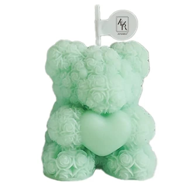 【AMARA】心靈熊系列蠟燭(香氛蠟燭 小熊 生日 聖誕 交換 情人節禮物)