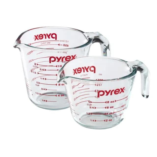 【CorelleBrands 康寧餐具】耐熱玻璃單耳量杯兩入組(500ml+250ml)