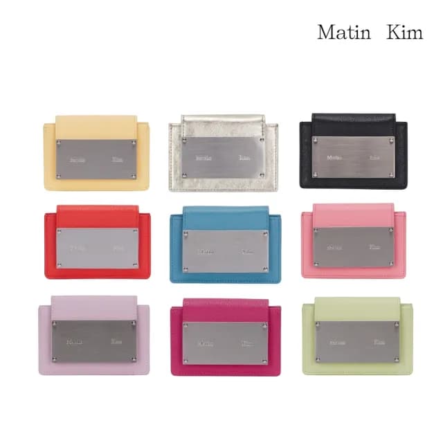 【MATIN KIM】官方旗艦 經典鐵牌風琴皮夾 卡夾(多款任選)