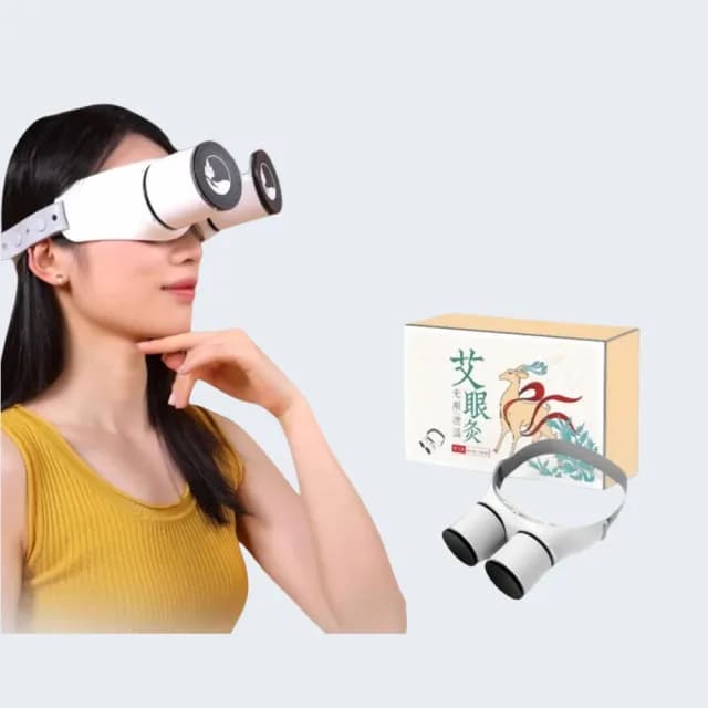 【楠陽艾】贈慮煙棉+艾柱-眼部熱敷艾灸儀禮盒(眼乾澀 眼渾濁  白內障 青光眼 交換禮物 母親節禮物)