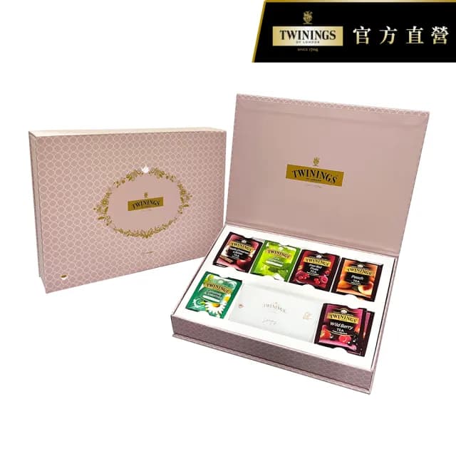 【Twinings 唐寧茶】藝術家禮盒 經典紅茶/清氛花茶包 42入(附贈提袋 #送禮首選#茶葉禮盒)