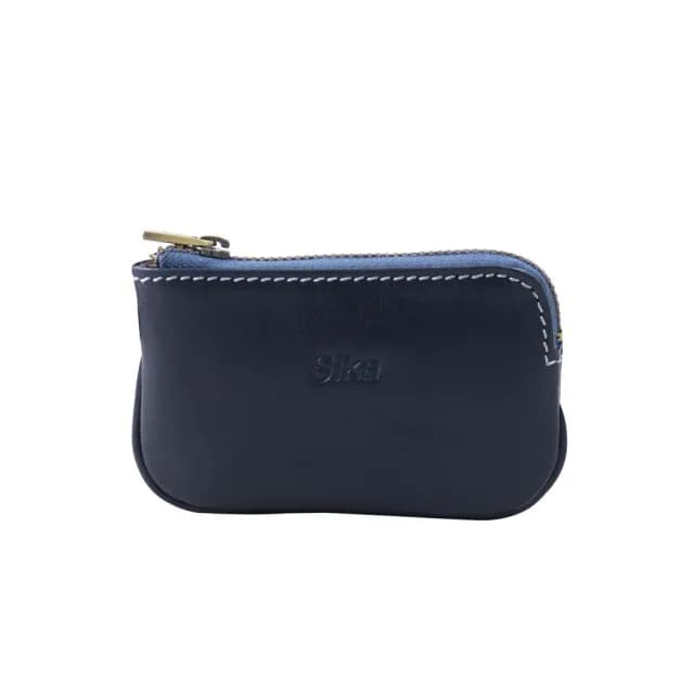 【Sika真皮手工包】L型拉鍊零錢包-小(真皮包包/零錢包/A8227A-06清玉藍)