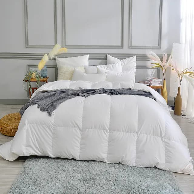 【Great Living 格蕾寢飾】La Belle 日本遠紅外線水鳥羽毛絨暖冬被/棉被 1.4kg(雙人 180x210cm)