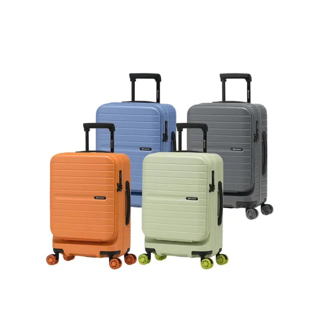 【eminent 萬國通路】官方旗艦館 - 20吋 UNIVO 上掀式溜冰輪防爆拉鍊箱 KK98(共四色)