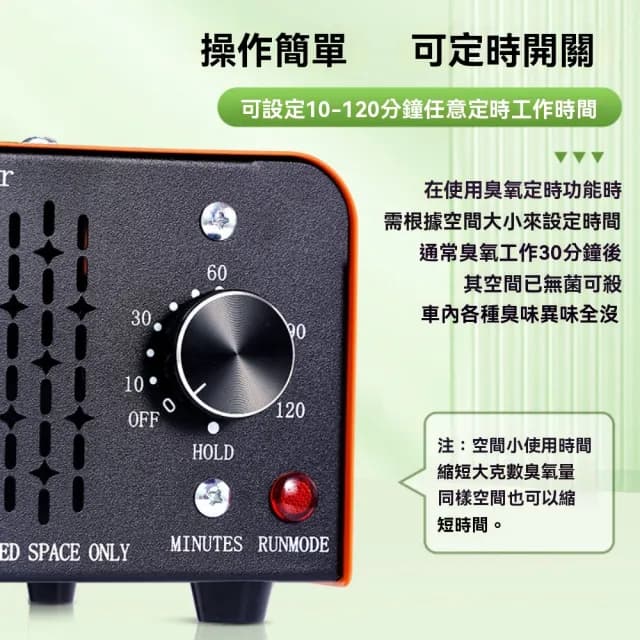 【窩居】12克臭氧消毒機 車載臭氧發生器(家用/車用除異味 除甲醛 空氣淨化)
