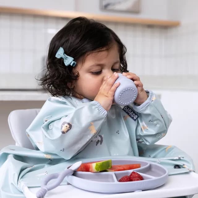 【BiBADO】兒童 防滑矽膠餐盤(吸盤式 兒童學習餐具 副食品 多色可選)