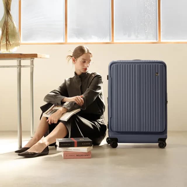 【ALLEZ 奧莉薇閣】速達 29吋 掀旅箱 前開式 大容量可擴充行李箱(AVT21129)