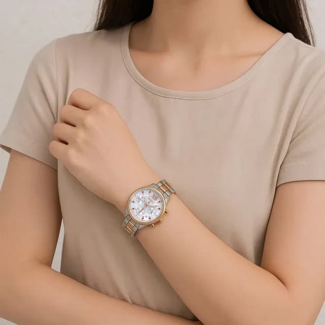 【SEIKO 精工】LUKIA系列 晶鑽時標 光動能 真三眼 女錶 V175-0EW0G/SSC824J(多重視界 閃耀由內而外)