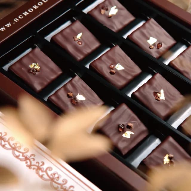 【巧克力雲莊】脆皮夾心可可12入(附提袋_情人節送禮/精緻禮盒)