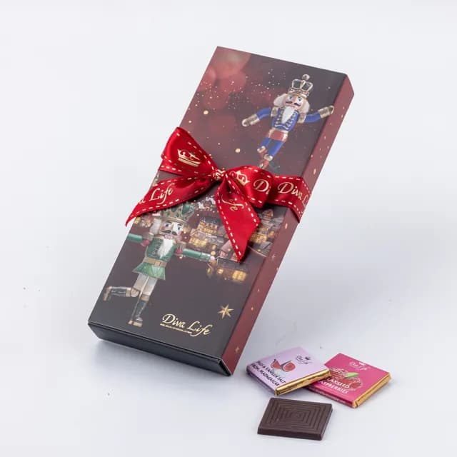 【Diva Life】聖誕胡桃鉗 比利時巧克力片10入禮盒(交換禮物)