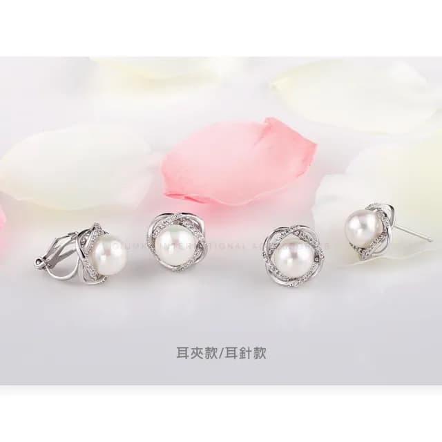 【GIUMKA】珍珠耳環．新年禮物．花朵．耳針