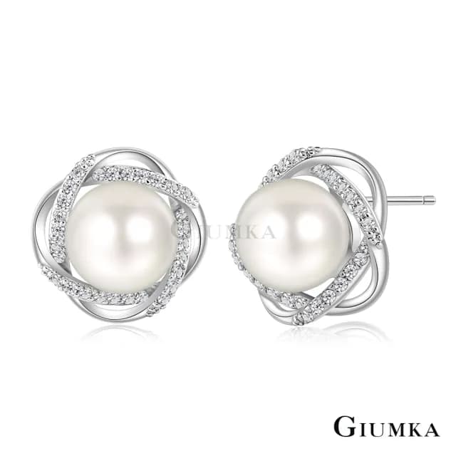 【GIUMKA】珍珠耳環．新年禮物．花朵．耳針