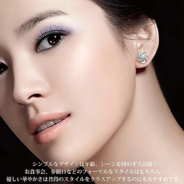 【Sayaka 紗彌佳】耳環 飾品  盛開的黎明花朵單鑽耳環