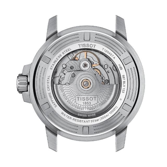 【TISSOT 天梭 官方授權】Seastar 1000 海洋之星300米潛水機械錶 母親節 禮物 送禮(T1204071104103)