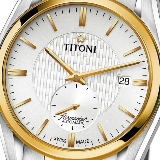 【TITONI 梅花錶】空中霸王系列 獨立小秒針 機械腕錶 七夕 情人節 禮物 送禮 推薦(83709SY-500)