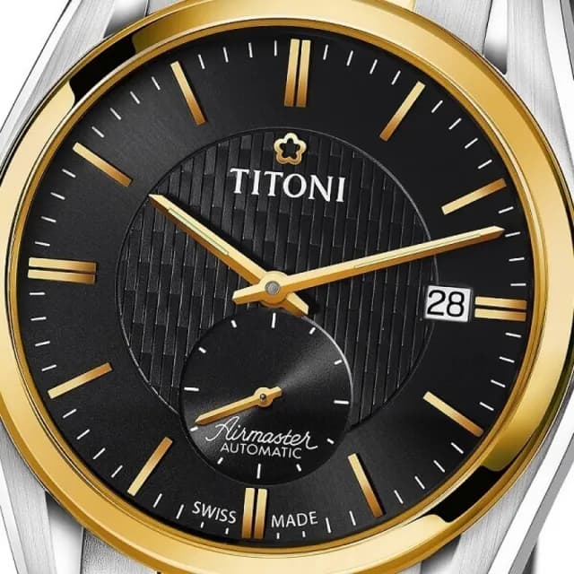 【TITONI 梅花錶】空中霸王系列 獨立小秒針 機械腕錶 七夕 情人節 禮物 送禮 推薦(83709SY-501)