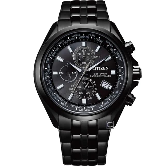 【CITIZEN 星辰】Eco-Drive  光動能 終極任務五局電波錶 男錶 禮物 推薦(AT8205-83E)
