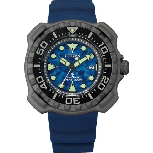 【CITIZEN 星辰】PROMASTER 限量 鈦 1982年復刻版Eco-Drive  光動能潛水男錶 禮物 推薦(BN0227-09L)