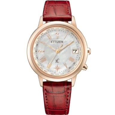 【CITIZEN 星辰】XC 鈦 台灣25周年 光動能電波錶 女錶 禮物 推薦(CB1105-02W)