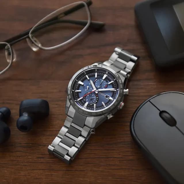 【CITIZEN 星辰】GENTS系列 商務光動能電波錶 男錶 禮物 推薦(AT8186-51L)