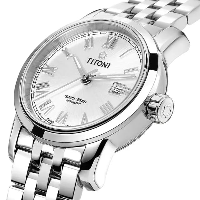 【TITONI 梅花錶】天星系列 羅馬機械腕錶 畢業禮物 送禮 推薦(23538S-561)