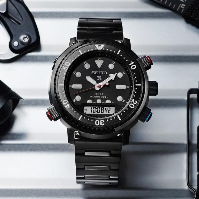 【SEIKO 精工】PROSPEX 40週年限量 鮪魚罐頭 阿諾太陽能潛水錶 母親節 禮物 送禮(SNJ037P1/H855-00C0SD)