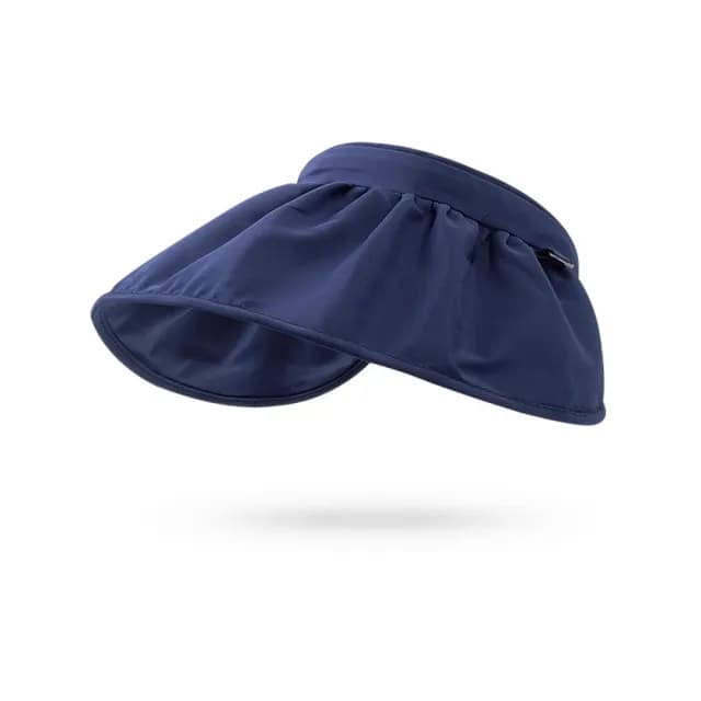 【米蘭精品】現貨+預購 空頂帽防曬帽(純色大簷貝殼帽遮陽女帽子母親節禮物5色74cp14)