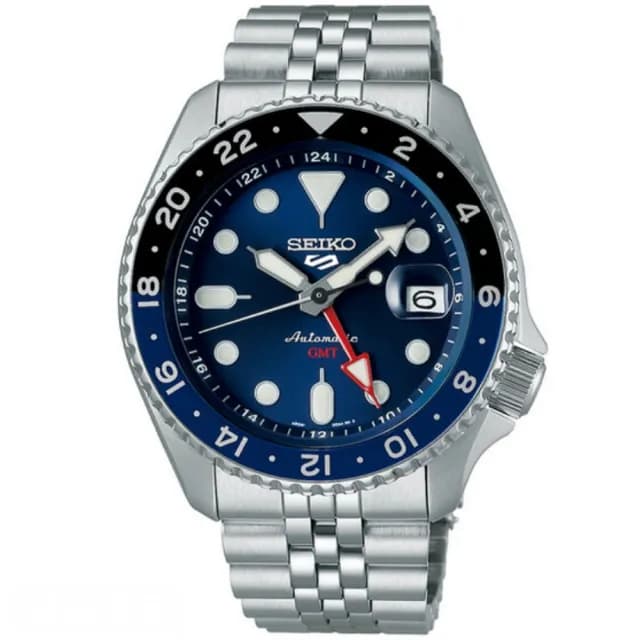 【SEIKO 精工】5 Sports系列 GMT兩地時間 機械腕錶 父親節 禮物 送禮 推薦(三款可選)