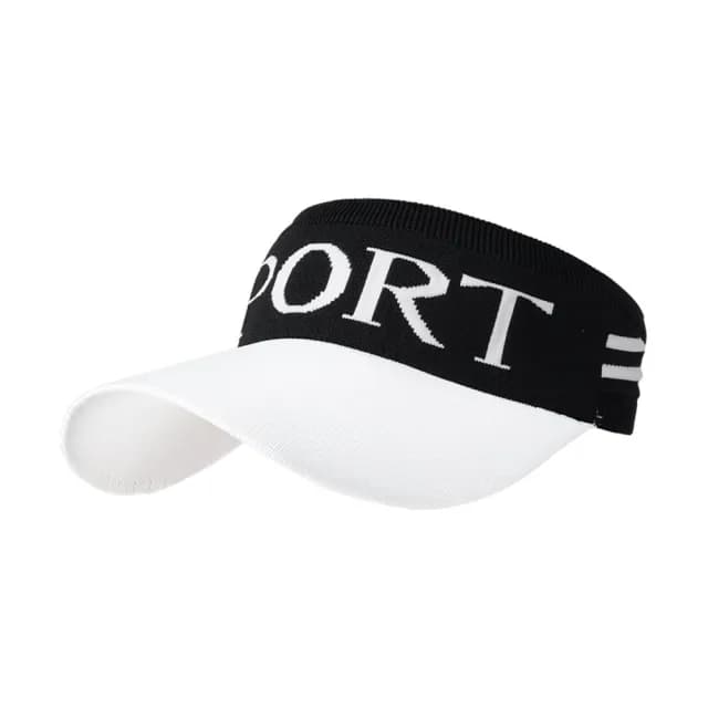 【米蘭精品】現貨+預購 空頂帽防曬帽(針織拼色字母運動男女帽子母親節禮物6色74cp25)