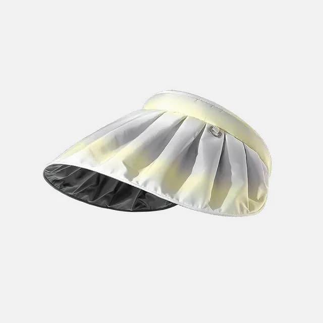 【米蘭精品】現貨+預購 空頂帽防曬帽(漸層變色黑膠貝殼帽女帽子母親節禮物4色74cp7)