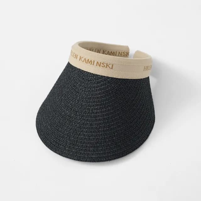 【米蘭精品】現貨+預購 空頂帽防曬帽(草編鴨舌大簷遮陽女帽子母親節禮物6款74cp3)